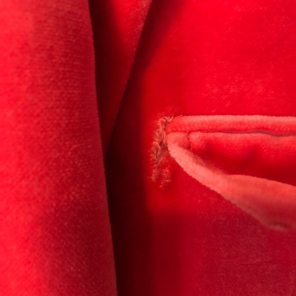 J Crew Red Velvet Blazer - Picture 6 of 6